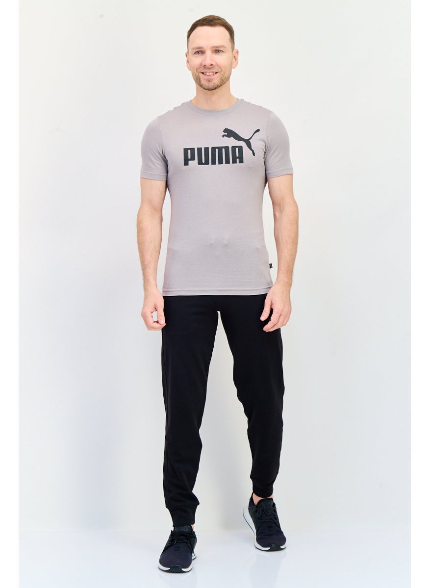PUMA Men Sportswear Fit Short Sleeve Outdoor T Shirt, Grey  - Image 3