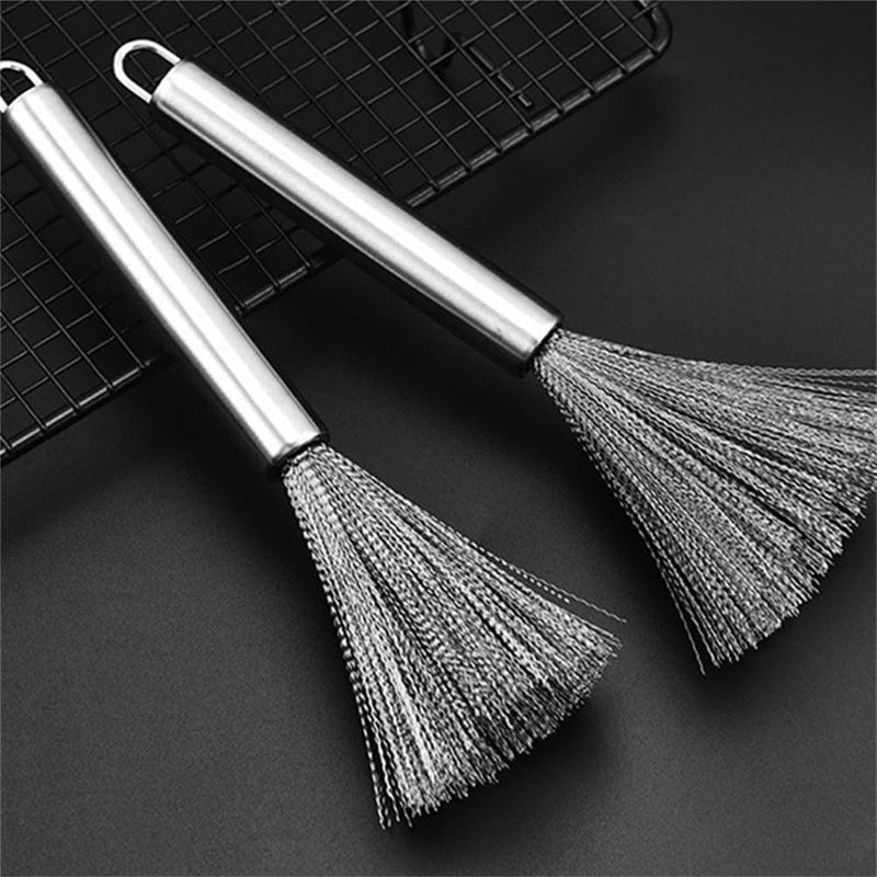 KRYLAR Stainless Steel Pan Cleaning Brush-Long Handle Pot & Pan Cleaning Brush,Durable Wire Bristles For Effortless Dishwashing Dish Soap Dispenser For Kitchen Sink Dish Strainers For Kitchen Counter. - Image 2