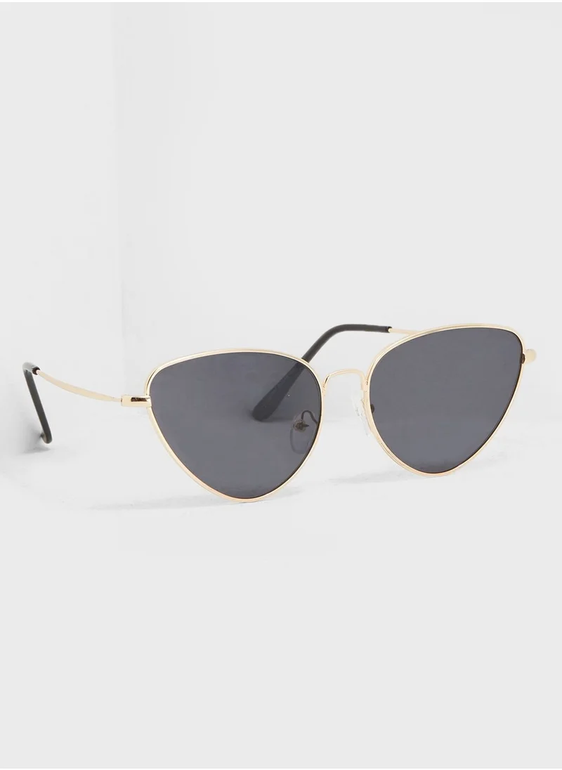 Ginger Metal Frame Cat Eye Sunglasses