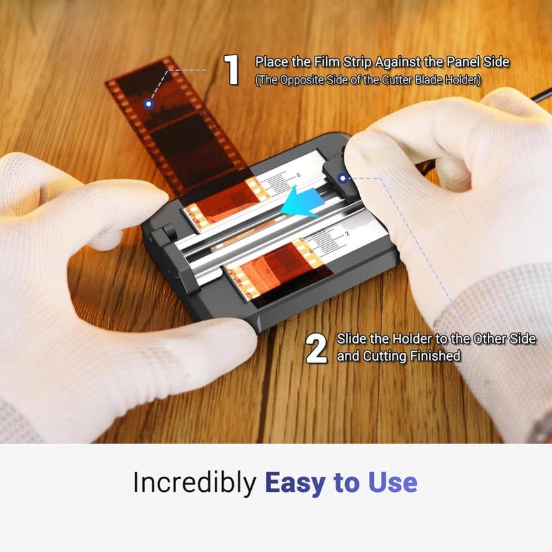 Negative Slide Film Cutter For 35mm 120 Format Film Strip With 11 Levels Adjustable Led Backlight Usb C Powered - Image 5