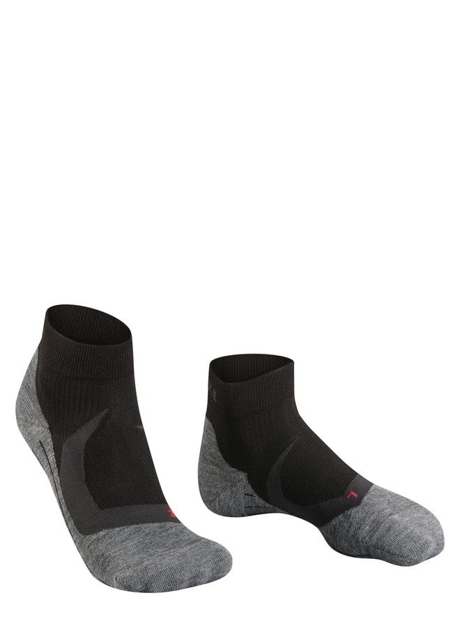 FALKE Men's RU4 Endurance Cool Short Running Socks, Quarter Cut, Medium Cushion, Breathable Quick Dry, Cooling, Nylon, Black (Black-Mix 3010), 9-10, 1 Pair - Image 3