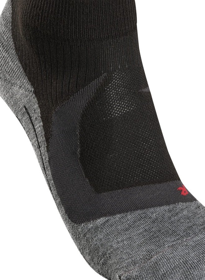 FALKE Men's RU4 Endurance Cool Short Running Socks, Quarter Cut, Medium Cushion, Breathable Quick Dry, Cooling, Nylon, Black (Black-Mix 3010), 9-10, 1 Pair - Image 4