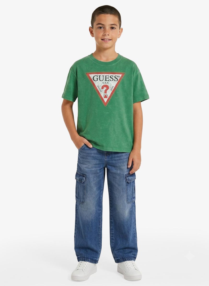 GUESS Youth Graphic Crew Neck T-Shirt - Image 4
