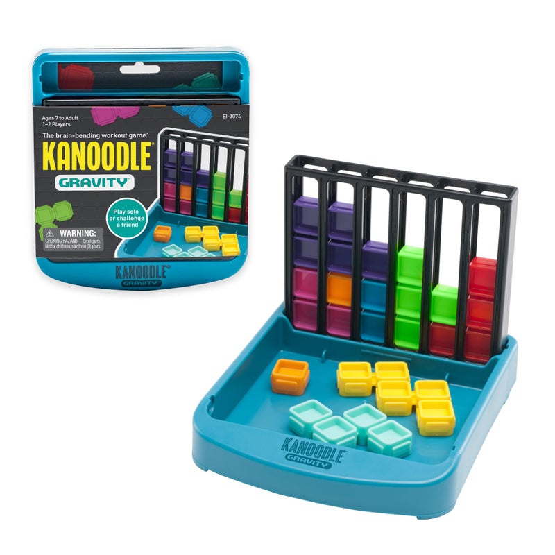 Educational Insights Kanoodle Gravity - 3D Brain Teaser Puzzles, Single Player Brain Game, Fun Travel Games for Kids, Challenging Logic Puzzle Games and Gifts for Kids, Teens & Adults Ages 7+ - Image 1
