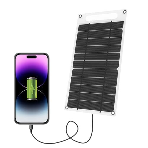 Lixada Solar Panel 7.8 W Ultra Thin Monocrystalline Silicon Solar Panel Charger USB Port for Mobile Phone - Image 1