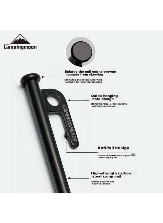 Campingmoon مجموعة دعامات الأرض من كامبينغ مون لخيمة الحديقة الخارجية [t30-8]، 30 سم، 8 قطع - Image 4