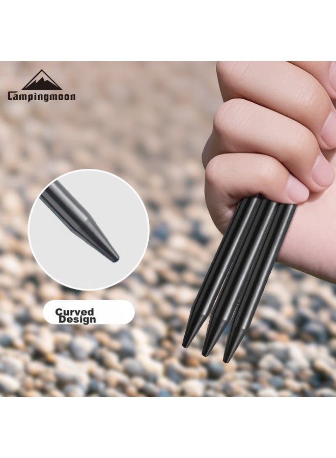 Campingmoon مجموعة دعامات الأرض من كامبينغ مون لخيمة الحديقة الخارجية [t30-8]، 30 سم، 8 قطع - Image 3