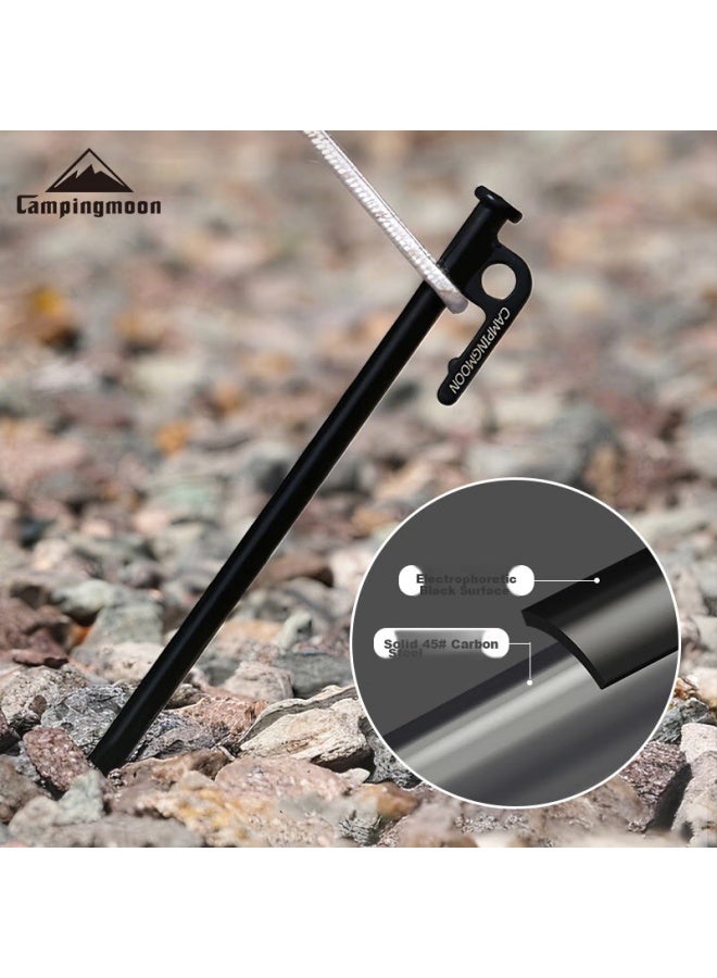 Campingmoon مجموعة دعامات الأرض من كامبينغ مون لخيمة الحديقة الخارجية [t30-8]، 30 سم، 8 قطع - Image 2