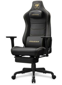 Cougar Cougar Armor EVO S Gaming Chair – Black & Gold, Premium PVC Leather, 3D Adjustable Armrests, Magnetic Memory Foam Neck Pillow, Lumbar Support, Retractable Footrest | 3MEVSGLB.0001  - Image 3
