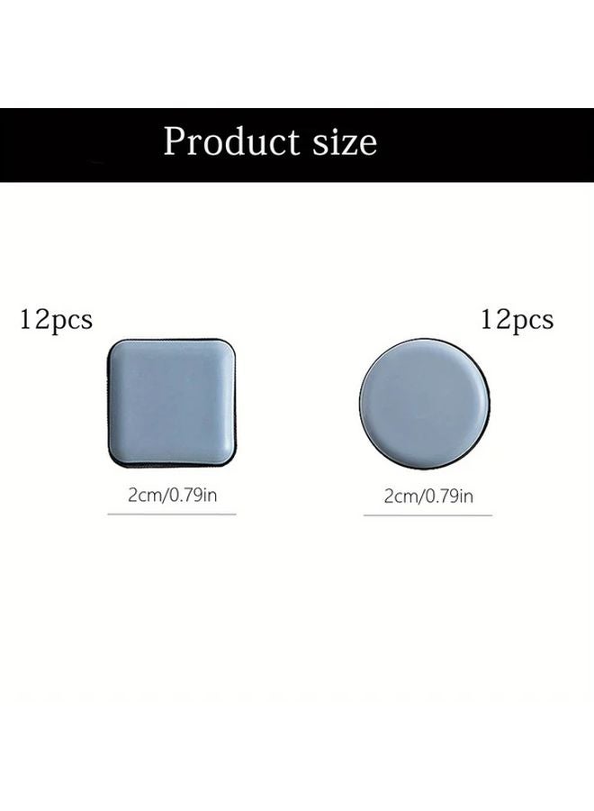Mixed 24pcs Self Adhesive Teflon PTFE Furniture Sliders Gliders For Heavy Chairs - Image 4
