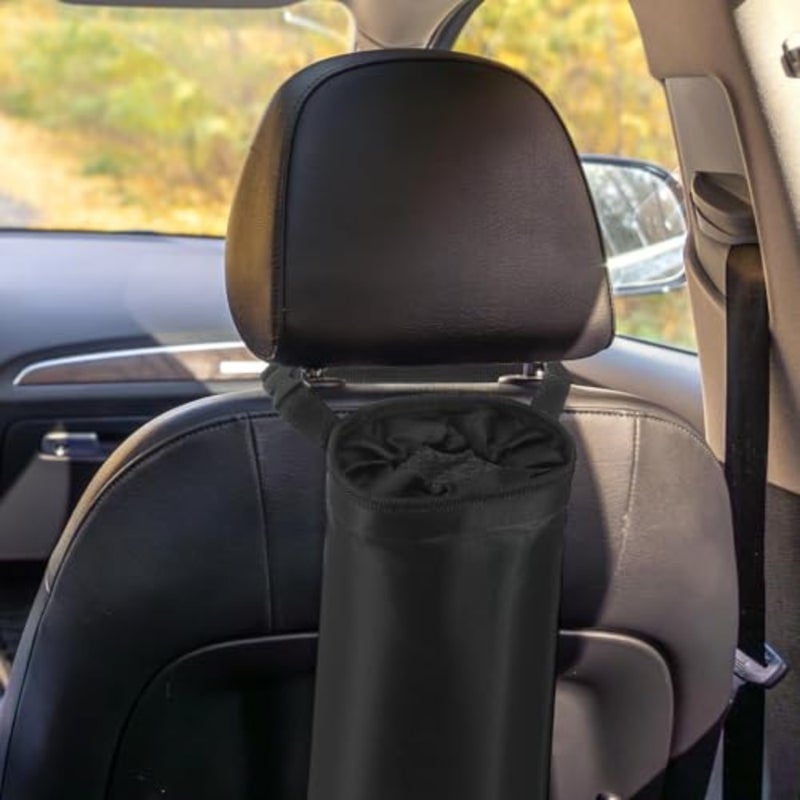 Car Trash Bags, Garbage Can for Back Seat, Multipurpose Washable Eco-Friendly Collapsible Seat Back Hanging Car Trash Cans, Leakproof, Smellproof Litter Bin with Adjustable Straps, 2Pcs - Image 5
