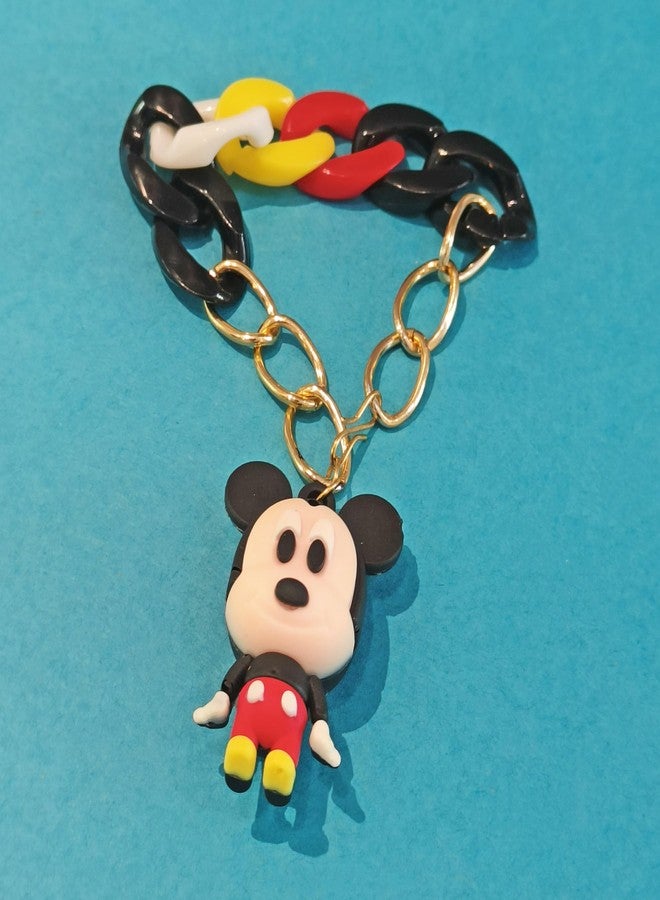 LA BELLEZA Adjustable Bracelet With Hanging Cartoon Best Gift For Baby Girls (Black) - Image 4
