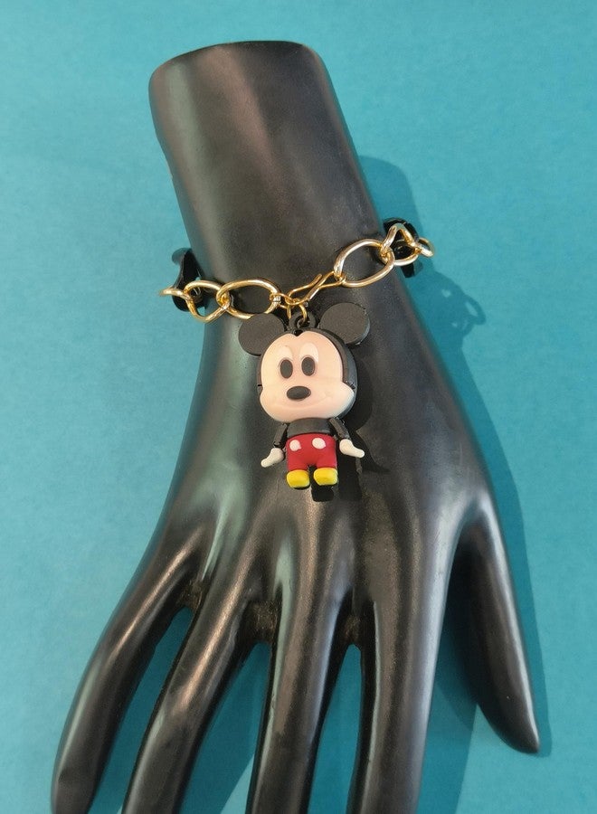 LA BELLEZA Adjustable Bracelet With Hanging Cartoon Best Gift For Baby Girls (Black) - Image 2