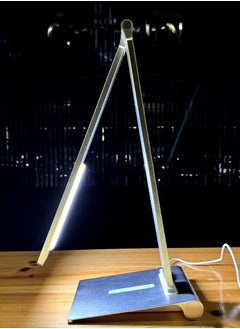 Spectra iPost Table Lamp – 3-Step Brightness, Daylight Desk Lamp with Brushed Aluminum Body