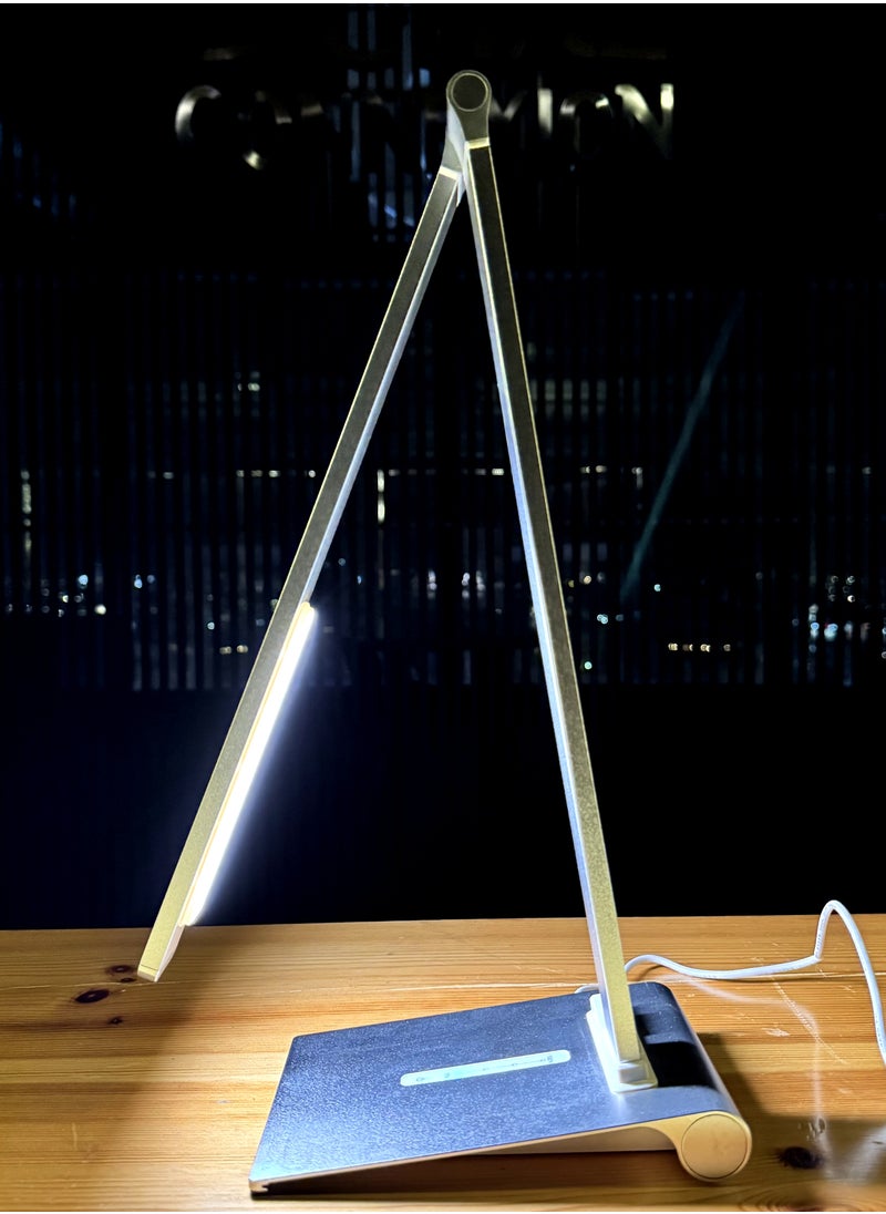 Generic - Spectra iPost Table Lamp – 3-Step Brightness, Daylight Desk Lamp with Brushed Aluminum Body - Image 1