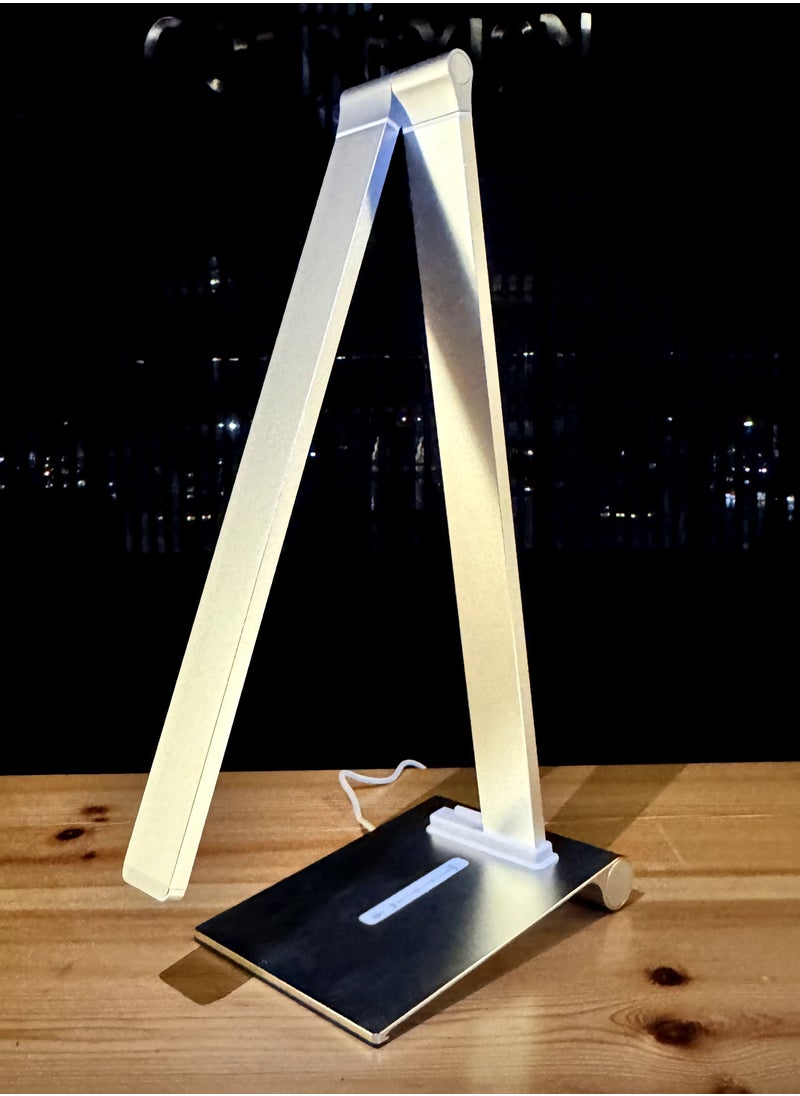 Generic - Spectra iPost Table Lamp – 3-Step Brightness, Daylight Desk Lamp with Brushed Aluminum Body - Image 1
