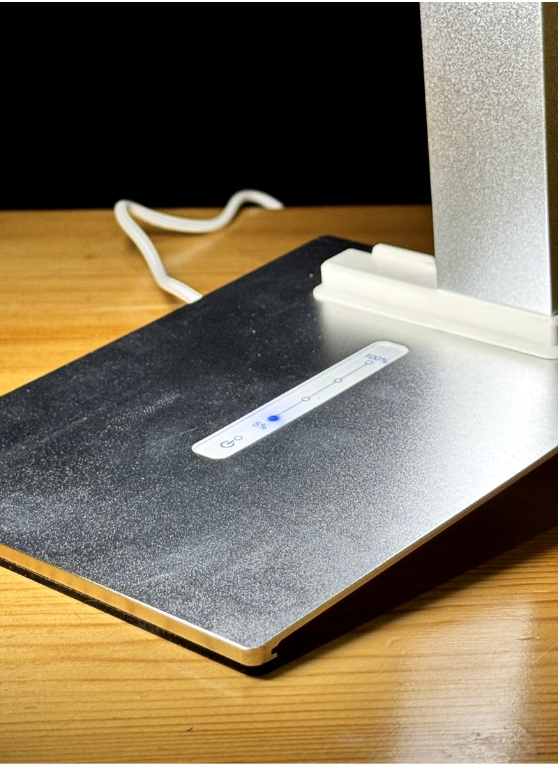 Generic - Spectra iPost Table Lamp – 3-Step Brightness, Daylight Desk Lamp with Brushed Aluminum Body - Image 1