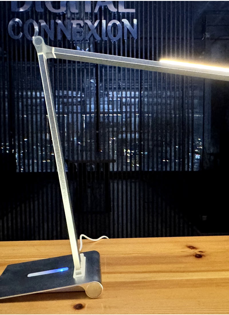 Generic - Spectra iPost Table Lamp – 3-Step Brightness, Daylight Desk Lamp with Brushed Aluminum Body - Image 1