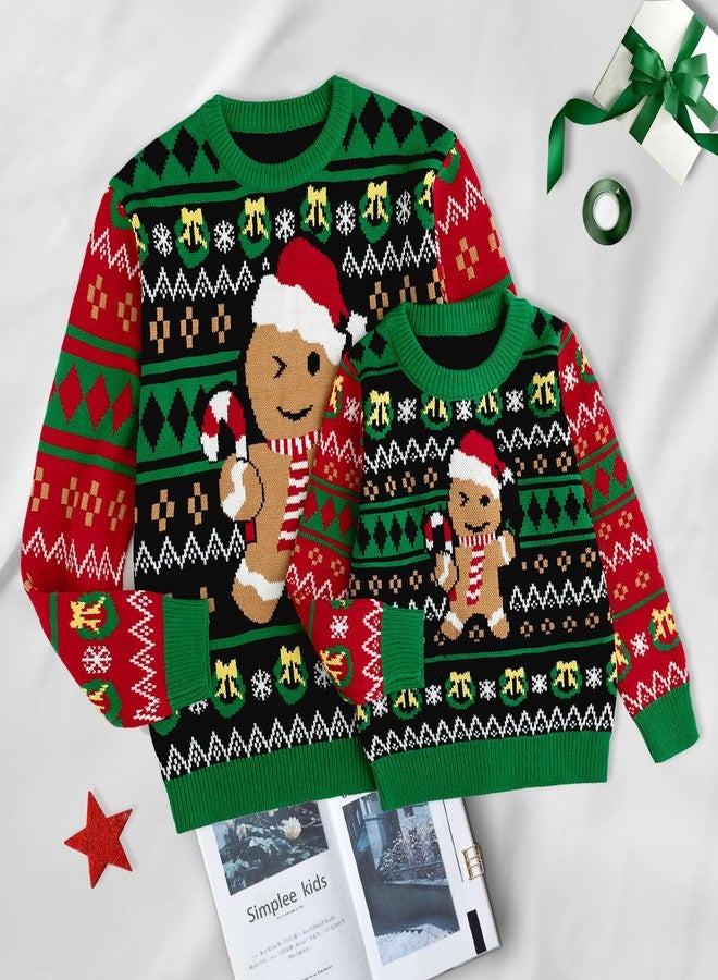 Simplee kids Ugly Christmas Sweater Family Matching Outfits for Baby Boy Toddler Girl Holiday Party Knitted Pullover - Image 5