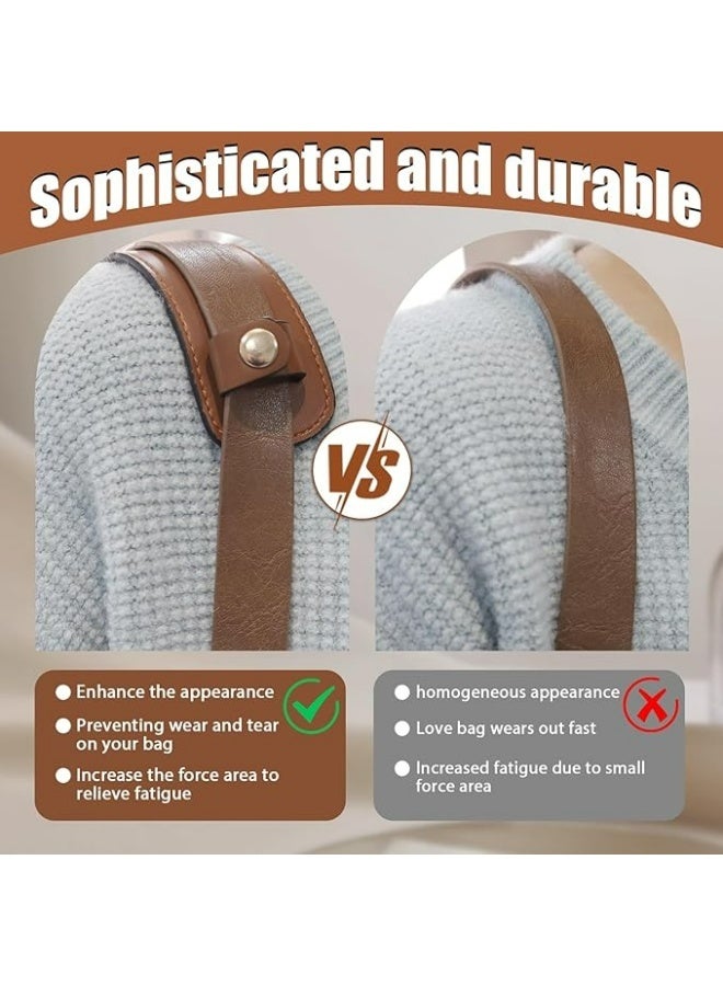 3Pcs Removable Leather Shoulder Strap Pad Replacement Pressure Relief Cover for Women Tote Bag Handbag Purse Backpack - Image 5