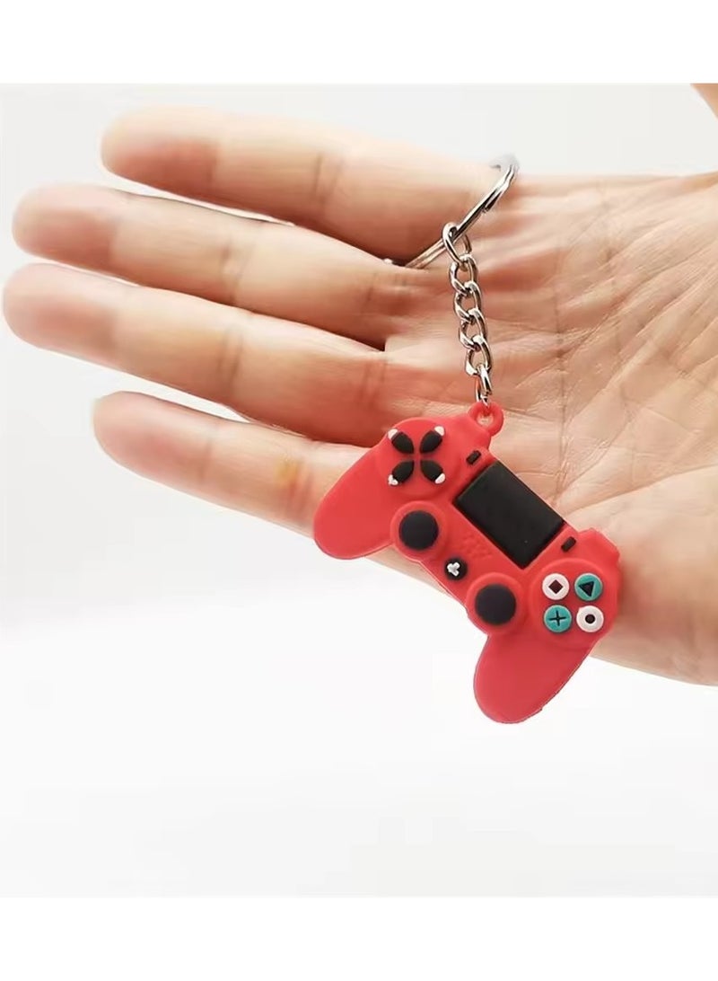 Goolsky Video Game Handle Keyring for Men Small Joystick Model Keychain for Men Women Simulation Control Handle Key Ring  - Image 2