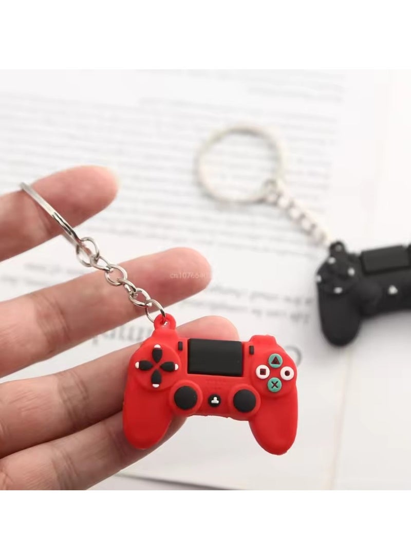 Goolsky Video Game Handle Keyring for Men Small Joystick Model Keychain for Men Women Simulation Control Handle Key Ring  - Image 4