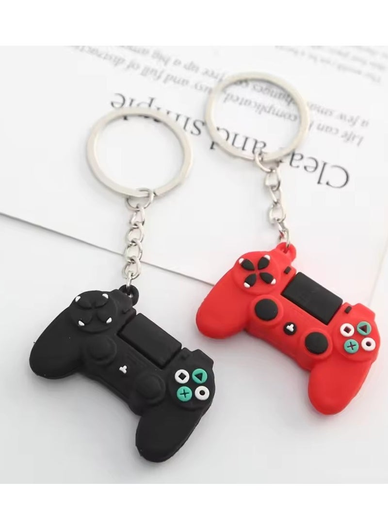Goolsky Video Game Handle Keyring for Men Small Joystick Model Keychain for Men Women Simulation Control Handle Key Ring  - Image 5
