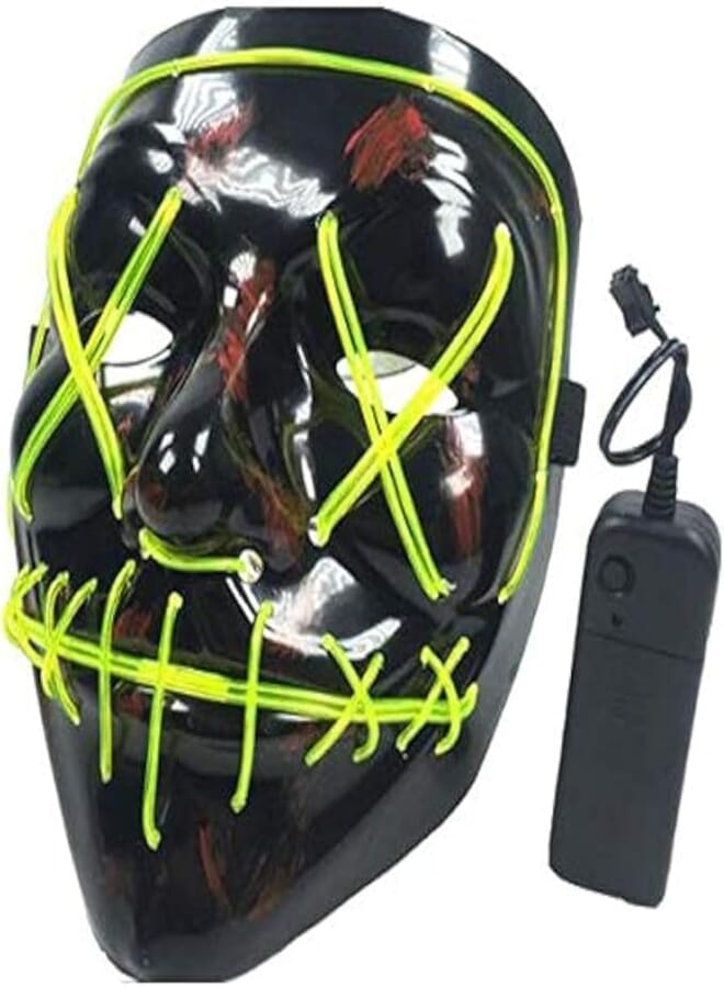 Halloween Mask, Glow Scary LED Mask Cosplay Light up Purge Mask for Festival Cosplay Halloween Costume 