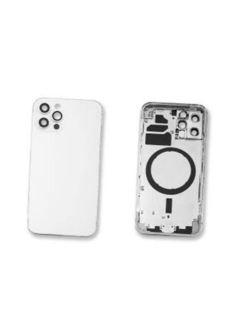 Replacement Mid-Frame housing Cover for iphone 12pro Silver