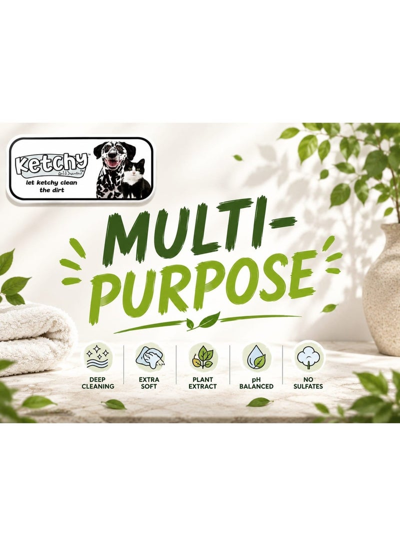 papilion Ketchy Pet Wet Wipes Multi Purpose, Alcohol Paraben Free, 60 Pcs - Image 5