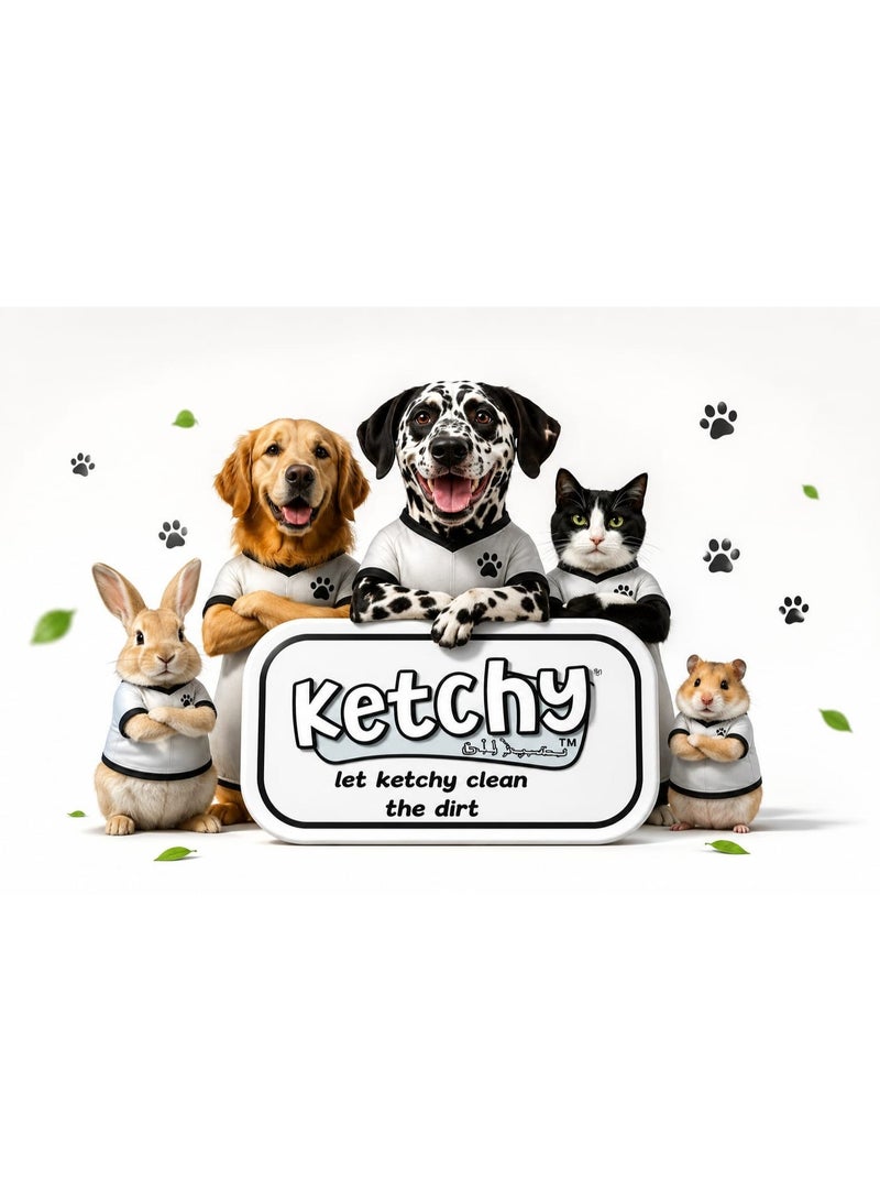 papilion Ketchy Pet Wet Wipes Multi Purpose, Alcohol Paraben Free, 60 Pcs - Image 3