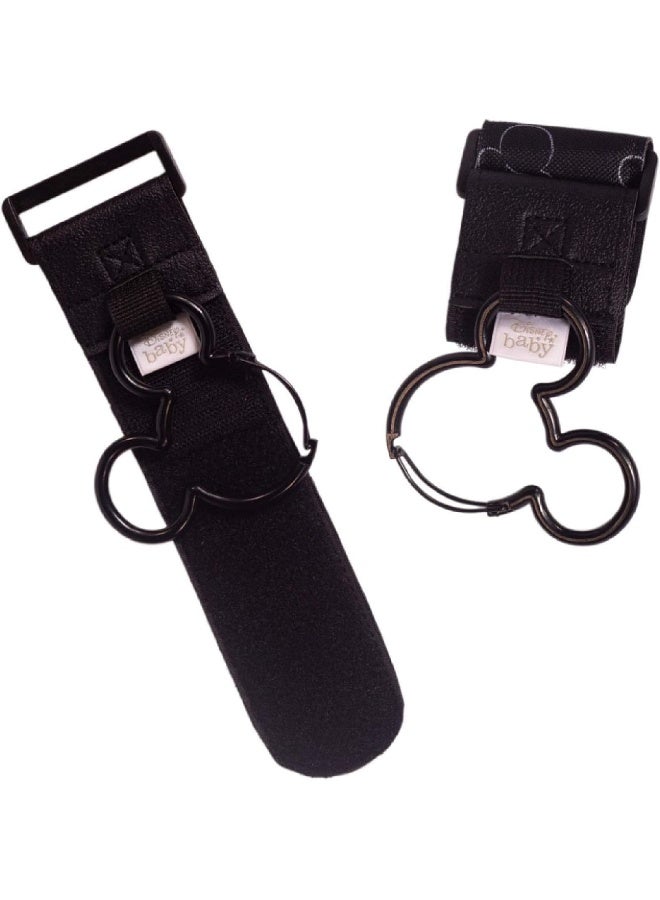 J.L. Childress Disney Baby by J.L. Childress Mickey Stroller Hooks, 2 Pack, Black - Image 1