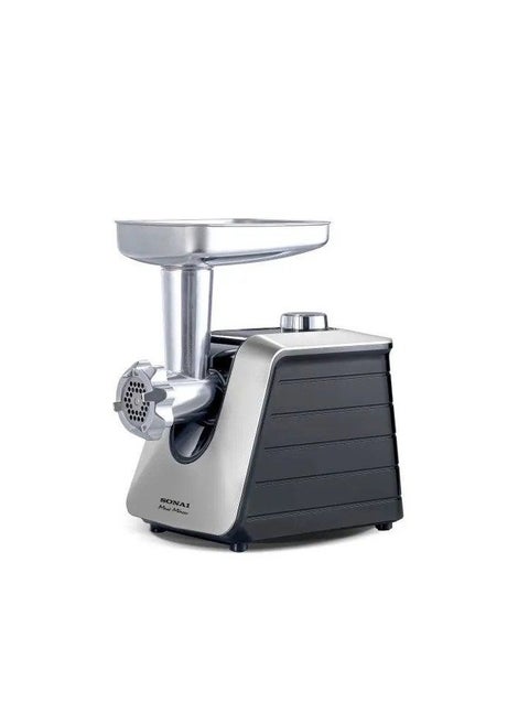 SONAI Meat Mincer, 1000 Watt, with 3 Discs for Mincing, Black - SH-4000