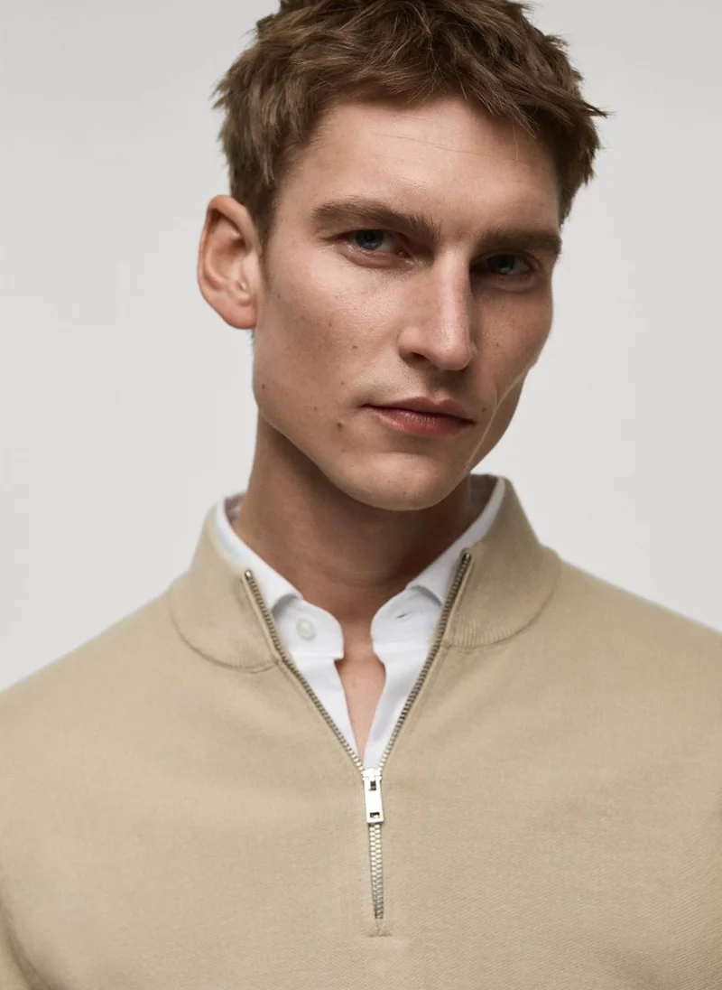 Mango Man Regular-Fit Knitted Sweater