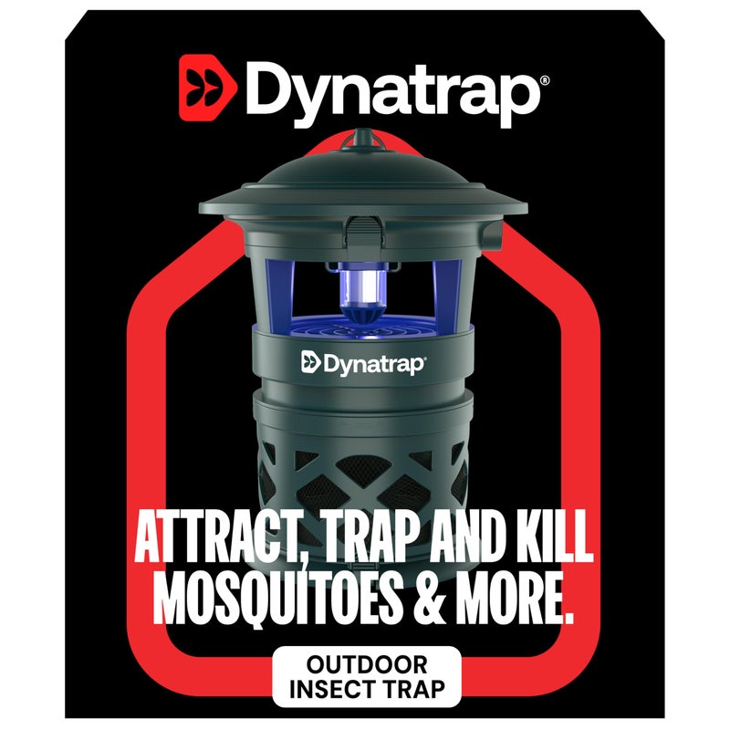 DynaTrap DT1130-GRSR 1/2 Acre Mosquito & Flying Insect Outdoor Trap and Killer â€“ Kills Mosquitoes, Flies, Wasps, Gnats, & Other Flying Insects - Bug Zapper Alternative â€“ Green - Image 2