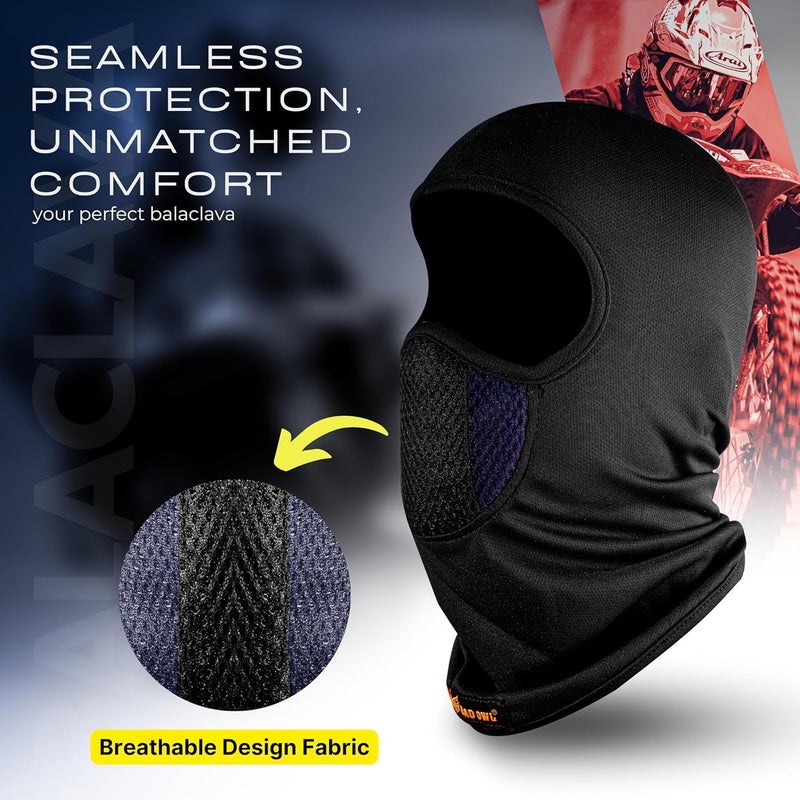 BADOWL Full Face Balaclava for Men & Women - UV Protection, Breathable & Stretchable Fabric, Lightweight & Comfortable, Perfect for Biking, Cycling & Outdoors - Image 2