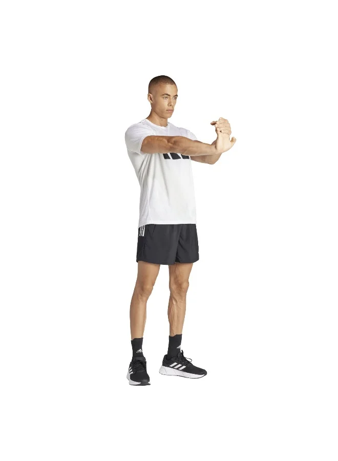 Adidas Run It Tee White Running T-Shirts For Men XS