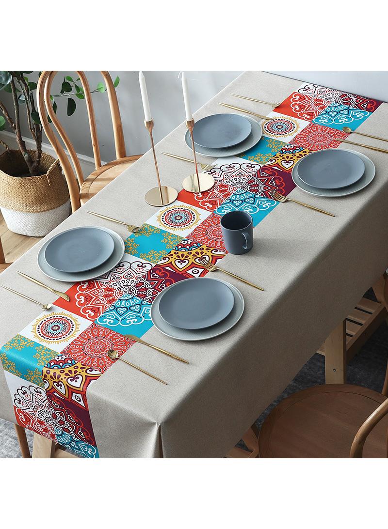 120*180cm Waterproof, oil resistant, and washable PVC table mat, hotel tablecloth, coffee table cloth, wear-resistant dining tablecloth
