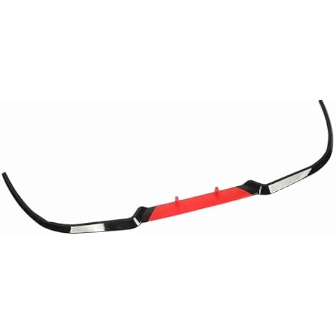 TOPINCN Front Bumper Lip Impact Resistant Splitter Fit for Seat, Sporty Style for Lane Scratch Protection (Red) - Image 1
