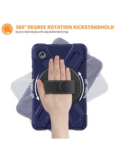 Rock Pow Samsung Galaxy Tab A9 Case 8.7 Inch 2023 SM-X110/X115/X117 for Kids | Heavy Duty Shockproof Case with Rotating Stand Hand Strap for Galaxy Tab A9 Tablet 2023  - Image 3