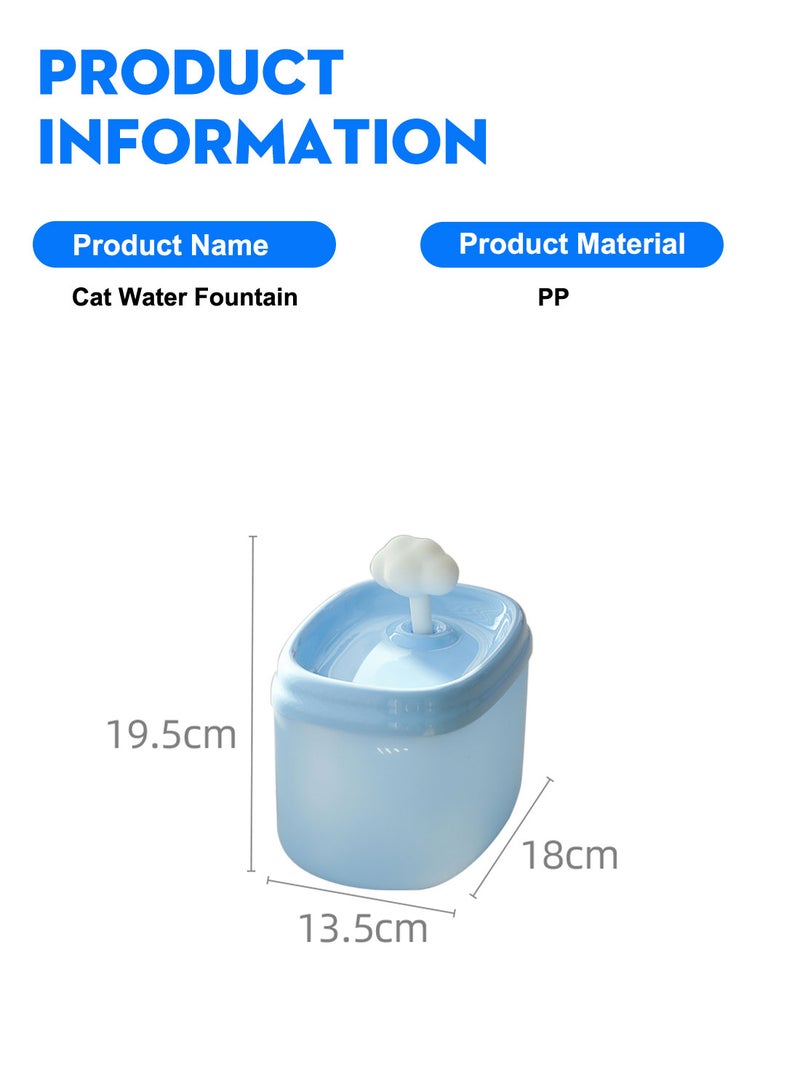 Kidle 2L Cat Water Fountain Pet Water Drinking Fountain Super Quiet Automatic Dog Fountain - Image 5