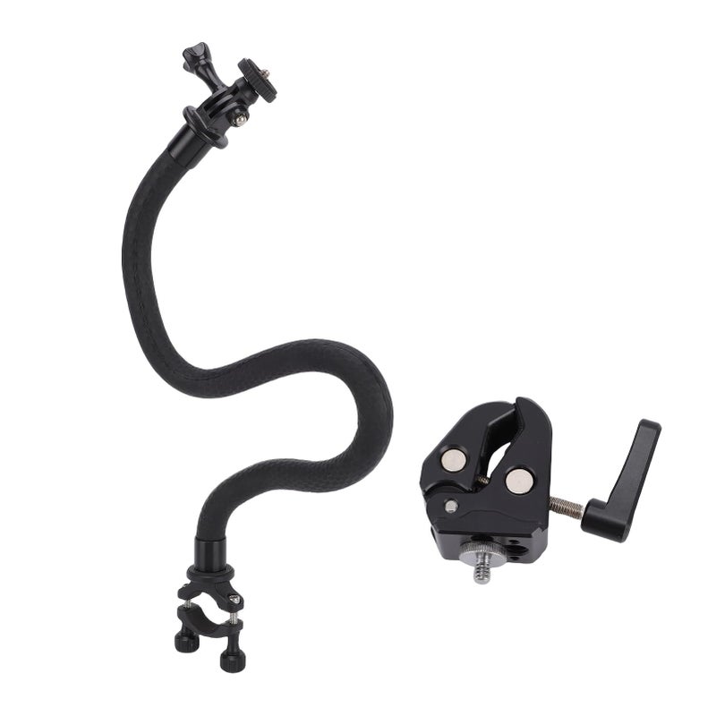 Flexible Gooseneck Camera Stand with 180 Rotation Universal 1 4 Inch Screw and Desk Clamp Mount - Image 2