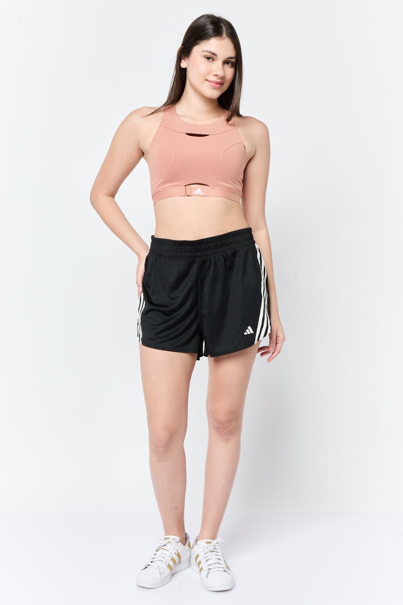 Adidas Women Sportswear Fit 3 Inseam Brand Logo Training Shorts, Black - Image 3