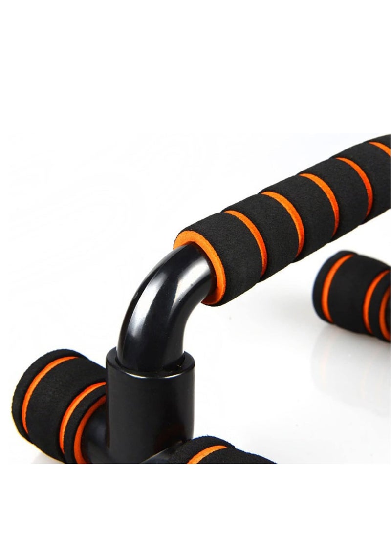 GULFLINK Portable Fitness Equipment Push-up Stand Bar Orange/Black - Image 5