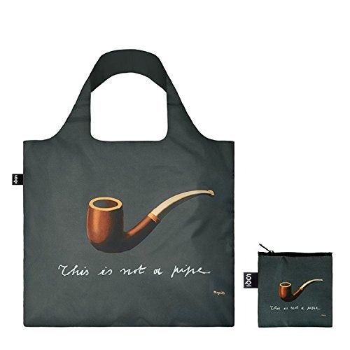 LOQI MUSEUM RENÉ MAGRITTE The Treachery of Images Tote Bag, One Size - Image 2