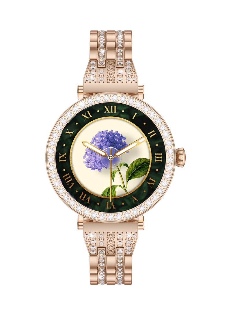 G-Tab Smart Watch GT10 Diamond G-TAB - Rose Gold - Image 4