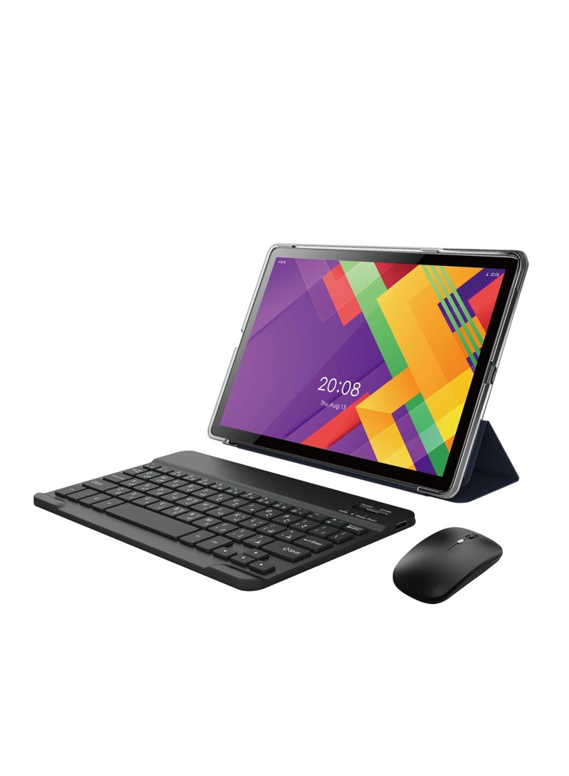 Oteeto TAB 11 Pro Tablet/10.1-Inch IPS LCD/8GB RAM + 512 GB ROM/5G Network/6000 mAh/8MP Front + 13MP Rear Camera/Octa Core 1.3GHz/Android 13/Includes Keyboard, Touch Pen, Mouse - Green - Image 1