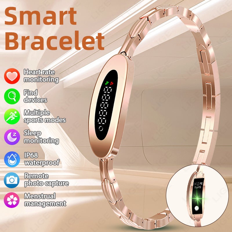 New Model S9 Smart Bracelet Heart Rate Blood Oxygen Sleep Monitoring Step Counter Remote Control Camera Women'S Smart Bracelet - Image 3