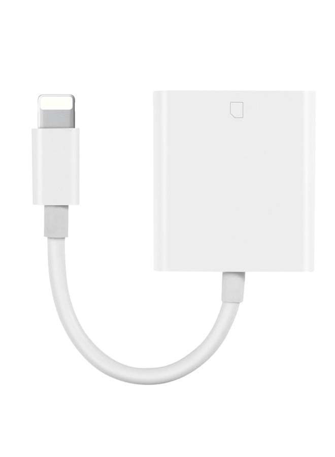 NIBEMINENT SD Card Camera Reader Adapter White  - Image 2