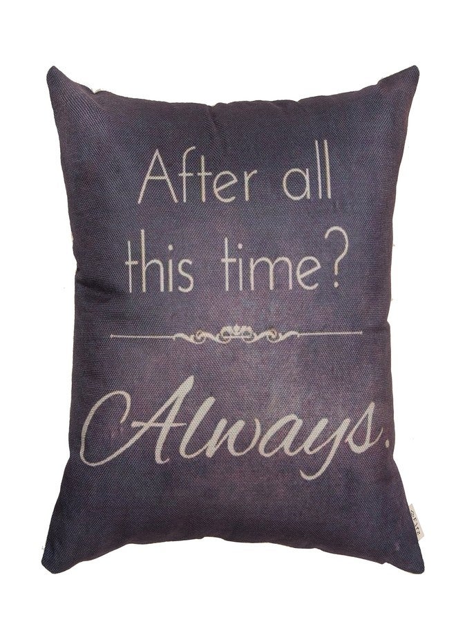 Fjfz Retro Vintage After All This Time Always Motivational Sign Inspirational Quote Cotton Linen Home Decorative Throw Pillow Case Cushion Cover for Sofa Couch, Gray Brown, 18" x 18" - Image 1